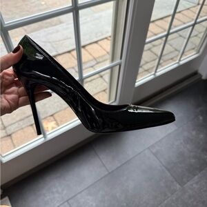 Stuart Weitzman Black Patent Leather Stilletos